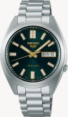 Seiko 5 Sports SNXS Vintage Gold Collection In ‘Green Tie’ SRPL57K1