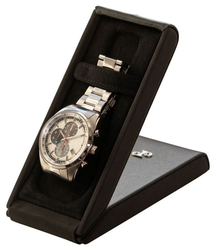 WOLF 190203 Philipp Flip Black Watch Stand Jewellery