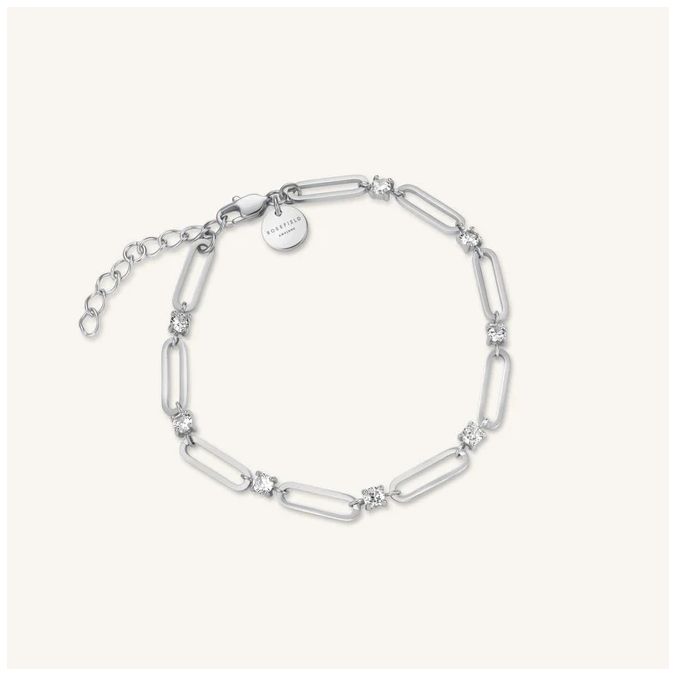 Rosefield Jewellery JBRCS-J1025 Round Crystals And Paperclip