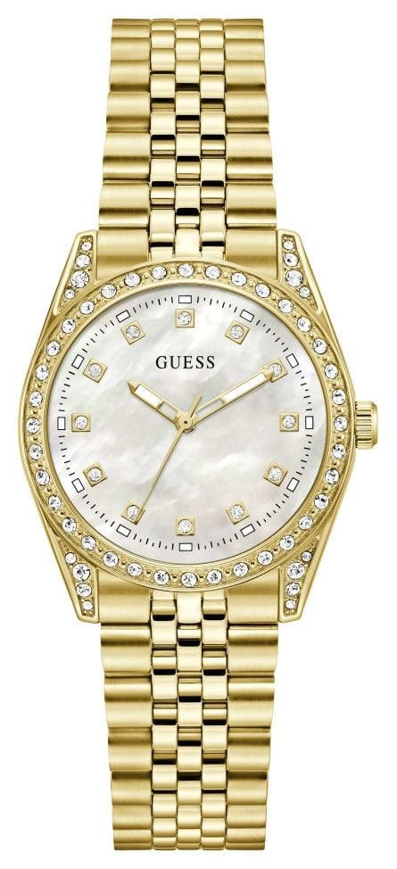 Guess GW1099L2 Ladies Jada White Mother of Pearl Dial Gold- Watch