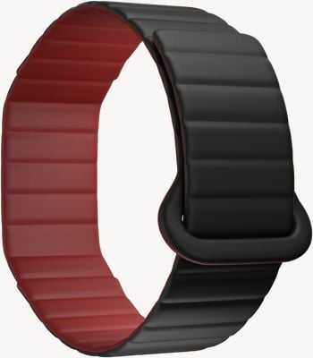 Polar Loop Black/Cherry Magnetic Silicone Band (S-M) - STRAP ONLY 910121269