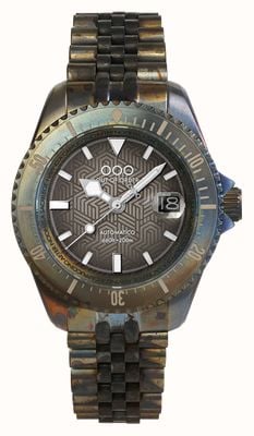 Out Of Order Diverissimo Azteco - Sand Automatic (42mm) Double-Layer Sand Dial / Aged Stainless Steel Bracelet OOO.001-32.SA