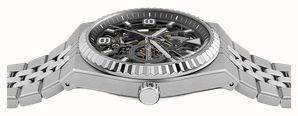 Ingersoll THE LANDING Automatic (40mm) Grey Skeleton Dial / Stainless Steel Bracelet I18701 - alternate view 3