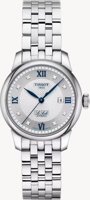 Tissot Le Locle 20th Anniversary (29mm) Silver Clous de Paris Dial / Stainless Steel + Blue Leather Strap T0062071103601