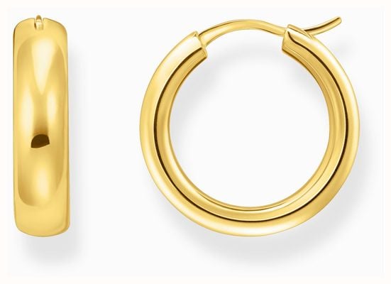 Thomas Sabo Medium Chunky Gold-Plated Sterling Silver Hoop Earrings 19.5mm CR746-413-39