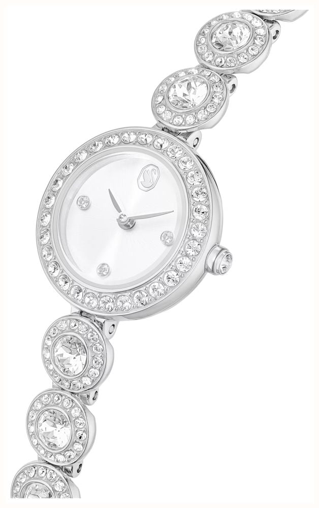 Swarovski Ladies Una Angelic Silver Coloured Crystal Bracelet Watch 5737038 - alternate view 4