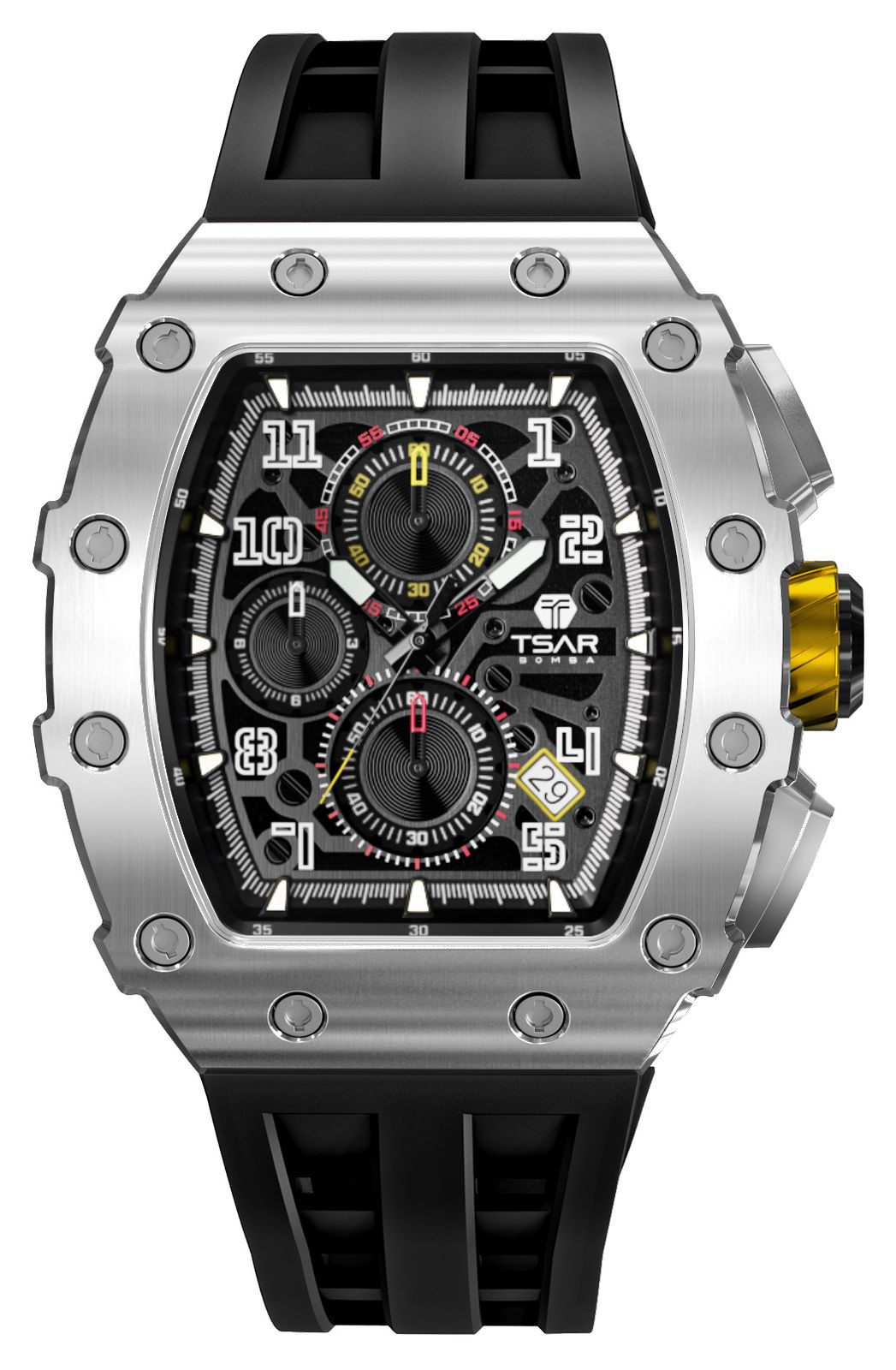 TSAR BOMBA TB8204Q-13 Elemental Series Quartz Calendar (43. Watch