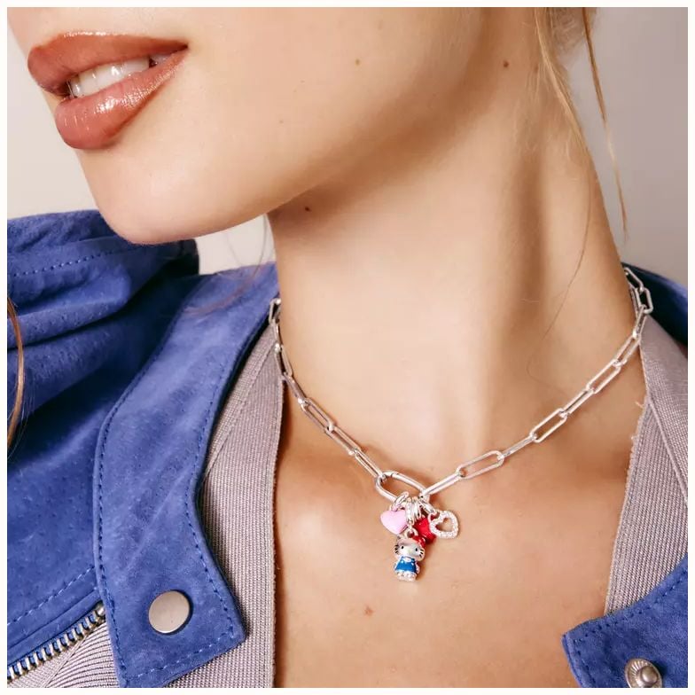 Thomas Sabo THOMAS SABO Pink Heart Charm – Connect CC13368-M02-9 - alternate view 4