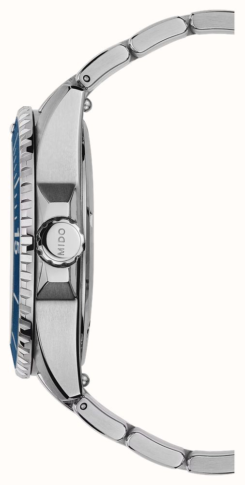 MIDO Ocean Star 200 Automatic (41mm) Textured Blue Dial / Stainless Steel Bracelet M0269301104100 - alternate view 3