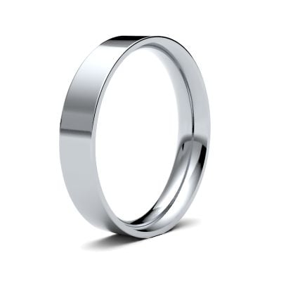 James Moore Wedding Ring  | 4mm | Medium | Size Flat Court | AG_4LME-18W AG_4LME-18W