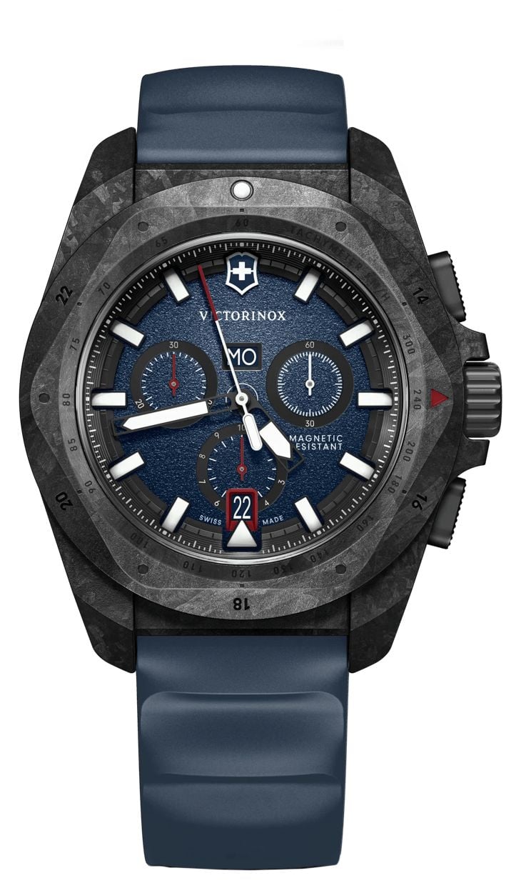 Victorinox 242082 I.N.O.X. Chrono Carbon (43mm) Blue Dial / Watch