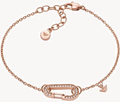Emporio Armani Rose Gold Tone Stone Set Bracelet EGS2951221