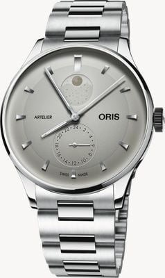 ORIS Artelier Complication Automatic (39.50mm) Ivory Dial / Stainless Steel Bracelet 01 782 7811 4051-07 8 20 20