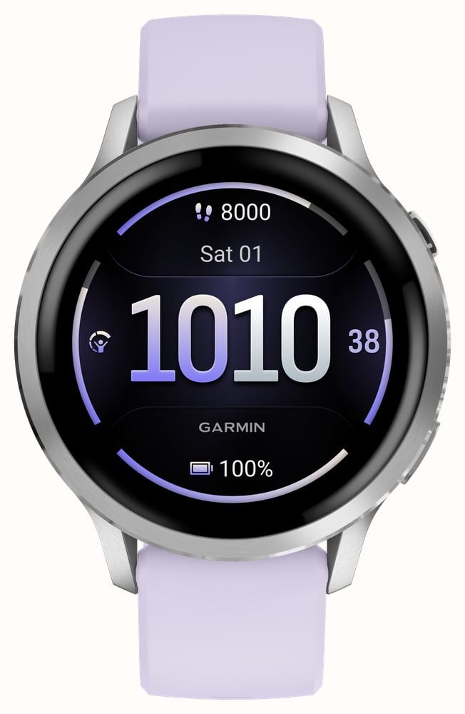 Garmin Venu AMOLED Health And Fitness Smartwatch (41mm) Silver