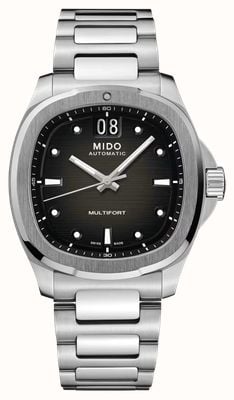 Mido Multifort TV Big Date Automatic (40mm) Grey Gradient Dial / Stainless Steel Bracelet M0495261108100