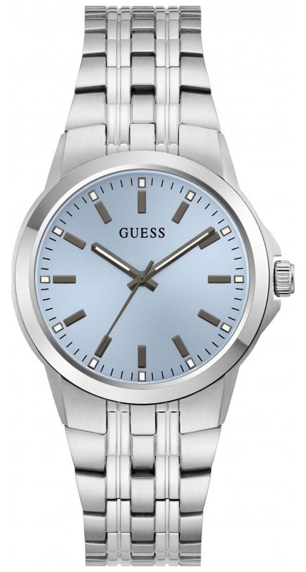 Guess GW1121G1 Guess Mens Archie Blue Sunray Dial Silver- Watch