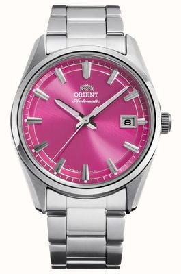 Orient Stretto Date Automatic Limited Edition (38.5mm) Pink Sunray Dial / Stainless Steel Bracelet RA-AC0R07P30B