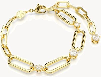 Swarovski Dextera Bracelet White Crystals Gold-Tone Plated 5683359