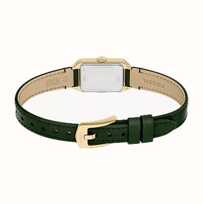 Fossil Raquel 18 mm Three-Hand Green Leather Watch ES5531 - alternate view 5