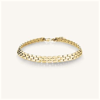 Rosefield Jewellery Legacy Necklace Multi link Gold Tone JNLNG-J888