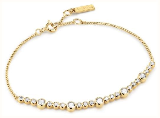 Ania Haie Gold Alternating Bezel-Set Bracelet B076-11G