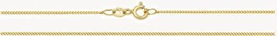 Treasure House 9ct Yellow Gold Close Curb Chain 18 inch CH160/18