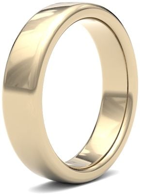 James Moore Wedding Ring  | 9ct Yellow Gold | 5mm | Heavy | Size Soft Court | AG_5GHS-9Y AG_5GHS-9Y
