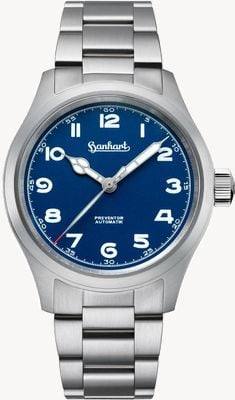 Hanhart PIONEER Preventor HD12™ (39mm) Blue Dial / Stainless Steel Bracelet Watch 792.870-6429