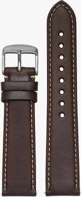 Hanhart Calfskin Leather Strap Dark Brown Historical Pin Buckle, 417 ES 9921.0110-03