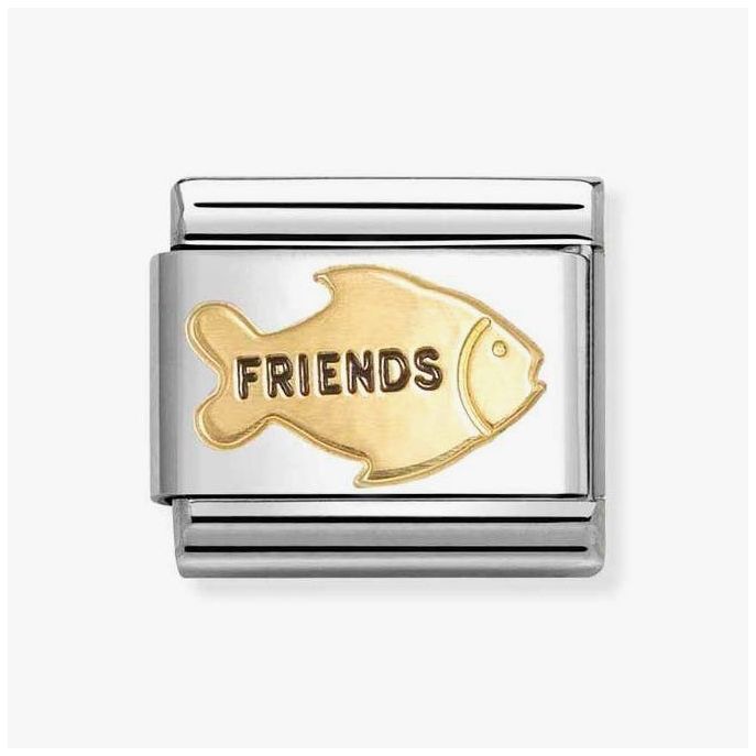 Nomination 030285/75 Classic Fish Friends 18ct Gold Charm Jewellery