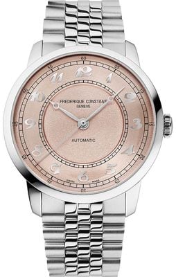 Frederique Constant Classics Première Automatic (38.5mm) Salmon Dial / Stainless Steel Bracelet FC-301SAL3B6B