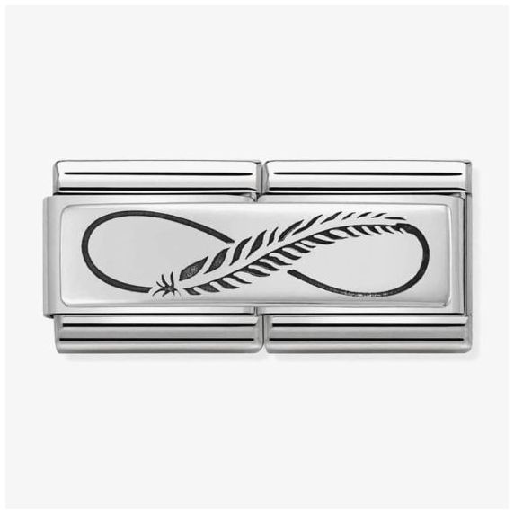Nomination 330710/12 Classic Infinity Feather Charm Jewellery