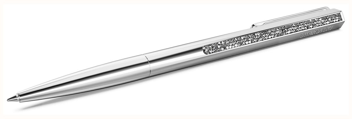 Swarovski Crystal Shimmer Ballpoint Pen Silver-Tone Chrome Plated White Crystals 5668056