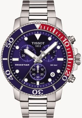 Tissot Seastar 1000 Quartz Chronograph Blue Watch T1204171104103