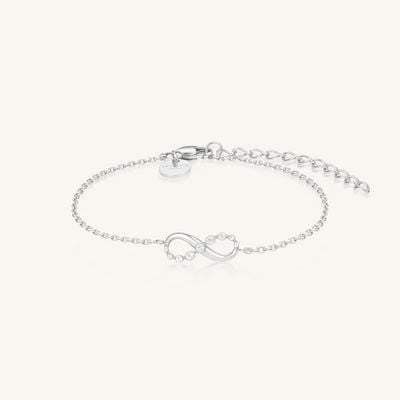 Rosefield Jewellery Infinity Bracelet Silver Stainless Steel JBIBS-J1330