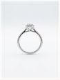 0.32ct Round Brilliant Natural Diamond Platinum Halo Ring ENG29337 - alternate view 3