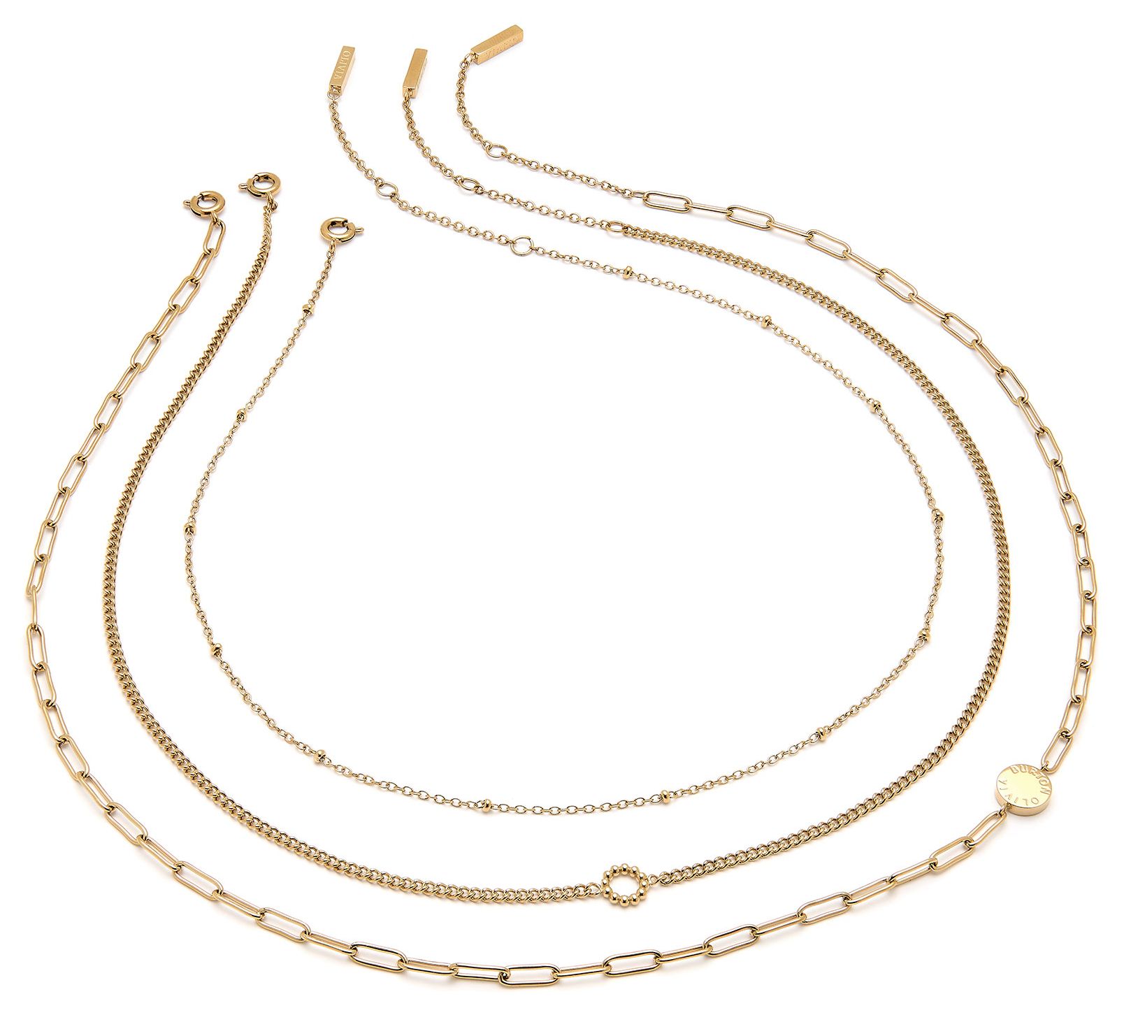 Olivia Burton 24100074 Classic Illusion Gold-Tone Stacking Jewellery