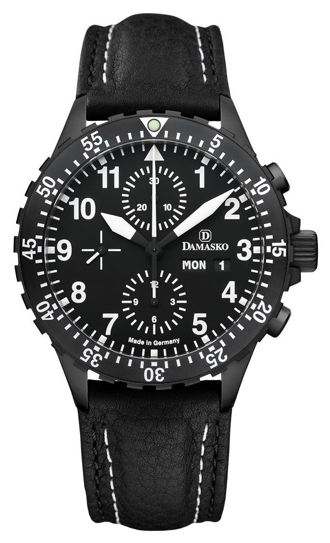 Damasko DC66-BLACK-BW-STITCH-STANDARD-ENGLISH BEZEL-STANDARD Watch