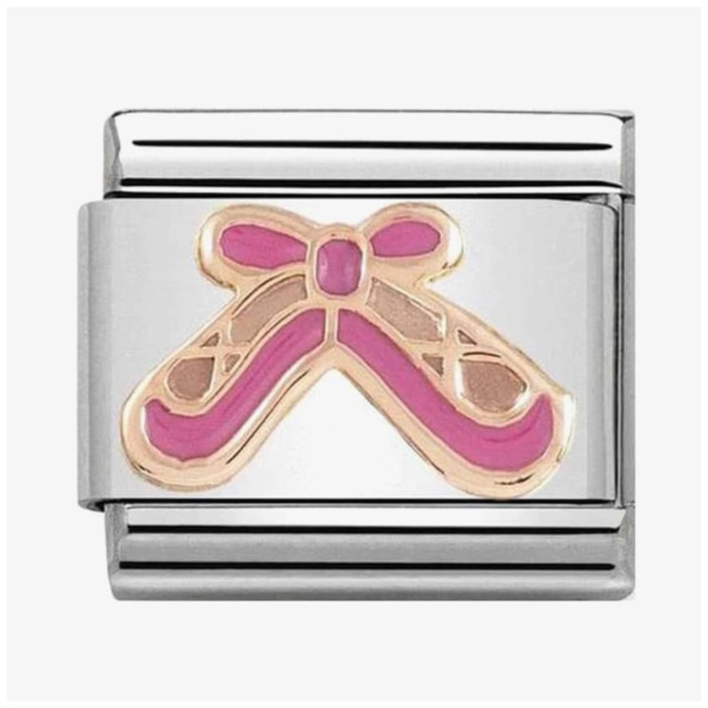 Nomination 430203/02 Ballet Shoes With Pink Enamel Charm Jewellery
