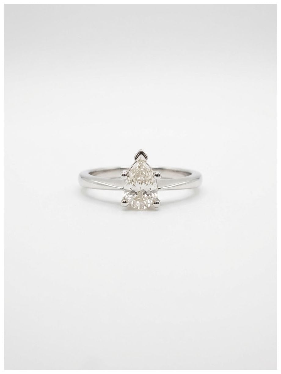 James Moore & Co FCD00402 0.49ct Pear Natural Diamond 18ct Jewellery