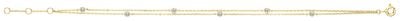 Treasure House Women's 9ct Yellow Gold Cubic Zirconia Bracelet BR639