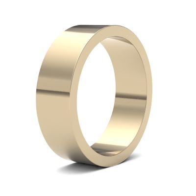 James Moore Wedding Rings | 18ct Yellow Gold | 6mm | Light | Flat | AG_6LLF-18Y