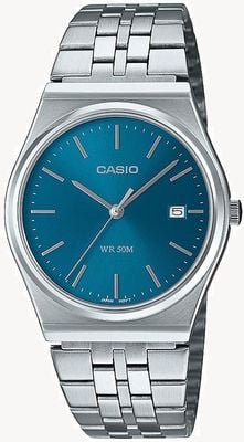 Casio MTP Series Analogue Quartz (35mm) Ocean Blue Sunray Dial / Stainless Steel Bracelet MTP-B145D-2A2VEF