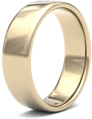 James Moore Wedding Ring  | 9ct Yellow Gold | 6mm | Light | Size Soft Court | AG_6GLS-9Y AG_6GLS-9Y