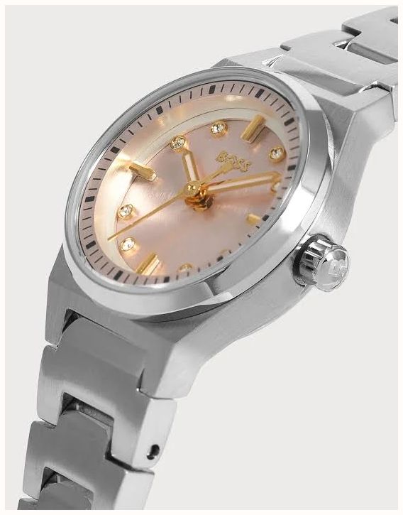 BOSS Ladies Stainless Steel Pink Dial Graceful Precious 1502862 - alternate view 5