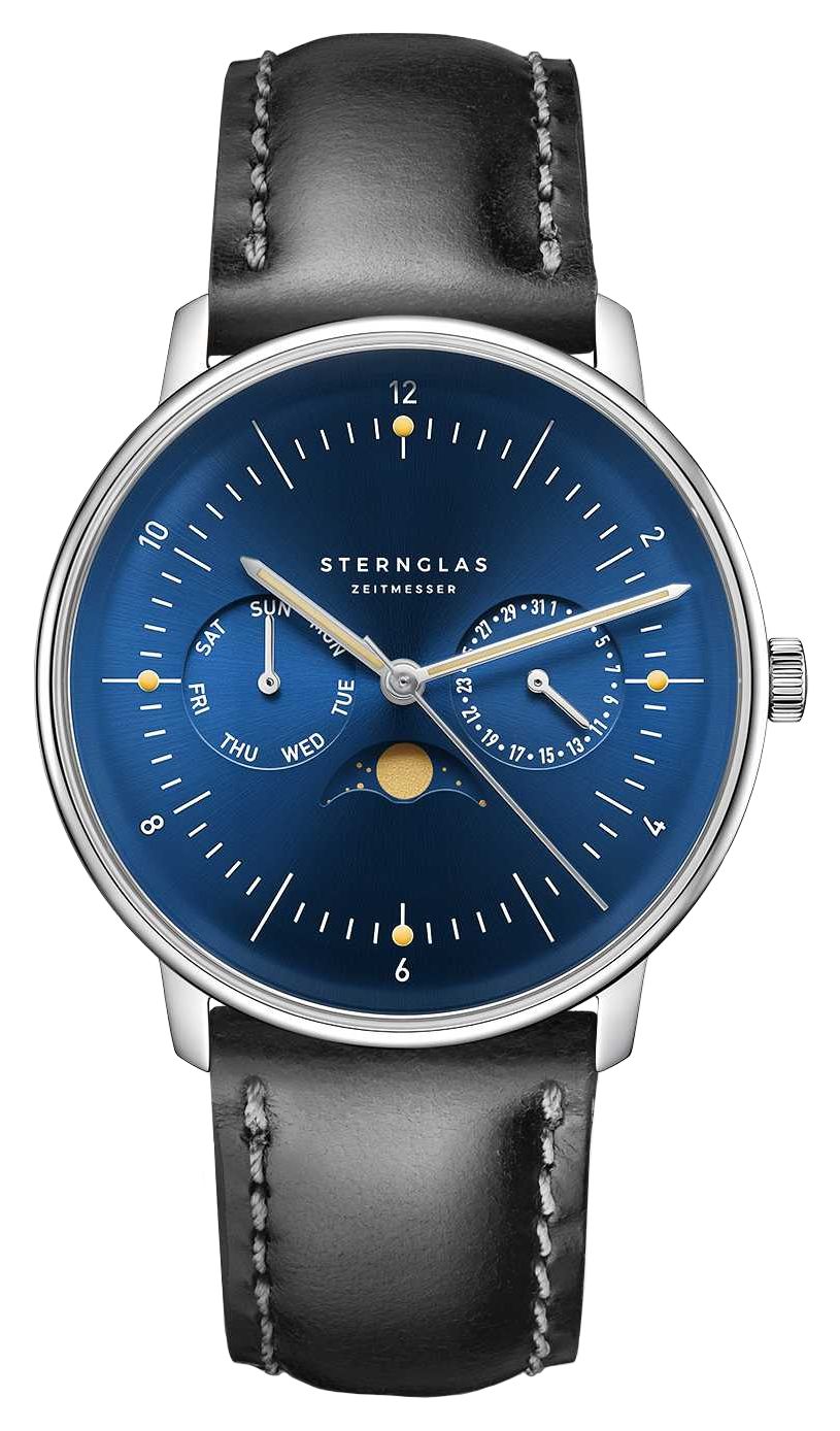 STERNGLAS S01-NM06-BR02 Naos Moonphase Quartz (38mm) Watch