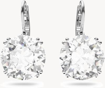 Swarovski Millenia Drop Earrings Round-Cut White Crystal 5628351