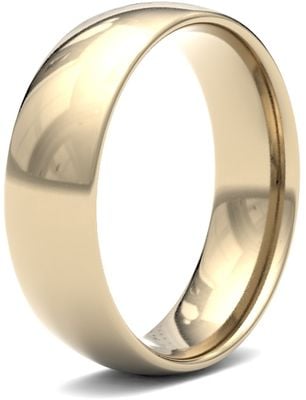 James Moore Wedding Ring  | 9ct Yellow Gold | 6mm | Light | Size Traditional Court | AG_6GLC-9Y AG_6GLC-9Y