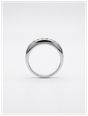 7 Stone Natural Princess Cut Diamond 18k White Gold Half Eternity Ring JM1323 - alternate view 3