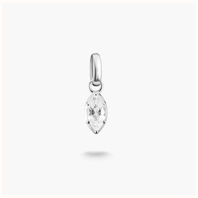 Thomas Sabo Silver Charm Pendant Birthstone April Connect CC1332-051-14